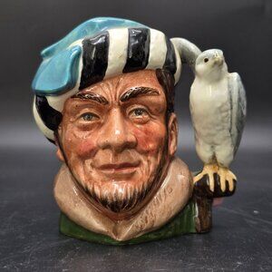 Royal Doulton Vintage The Falconer Character Jug D6533 Hand-Painted VL4012